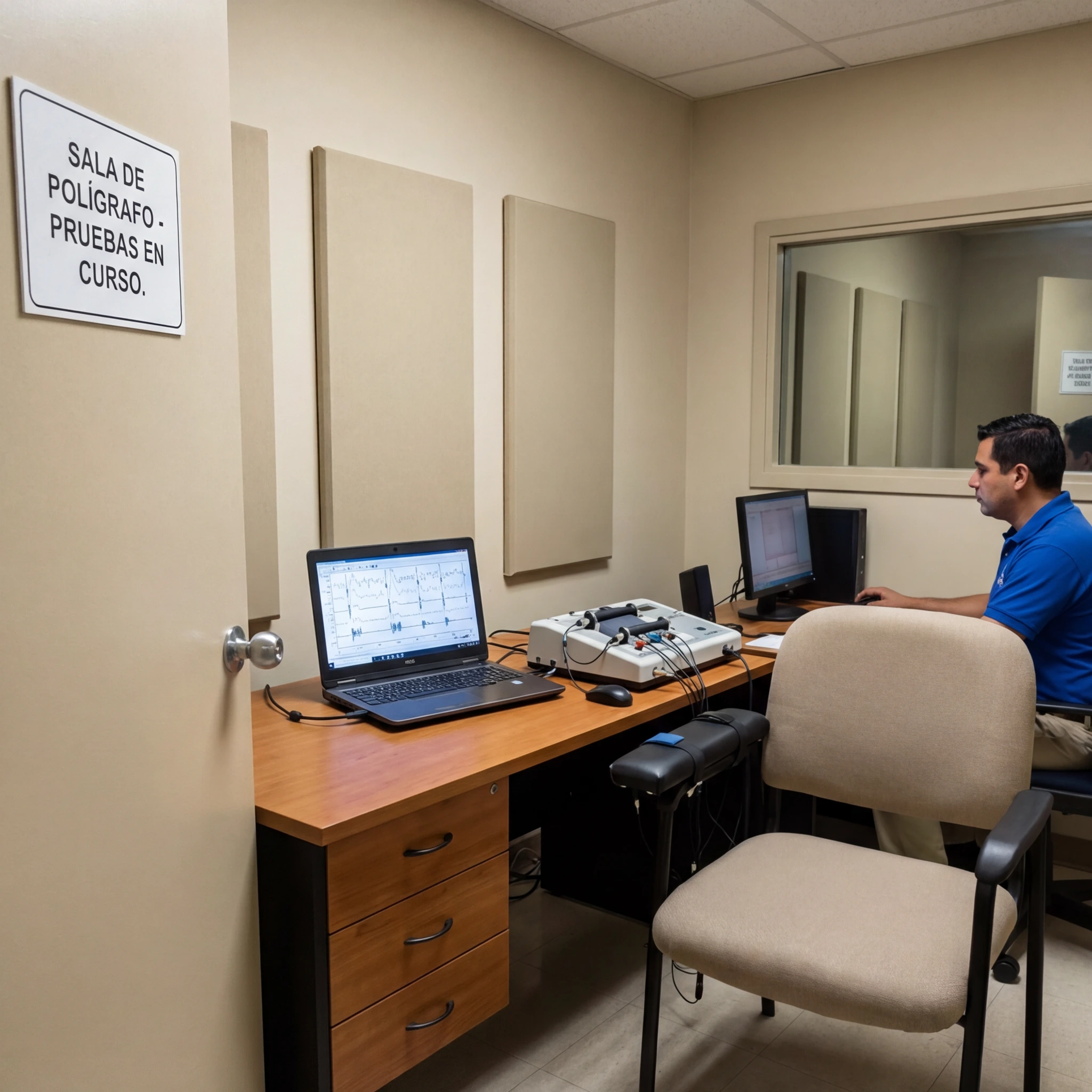 Sala de evaluación poligráfica Provantia